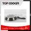 Forged aluminum ceramic compartment frying pan with induction bottom
