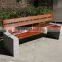 Outdoor furniture China wooden garden bench garden stone bench