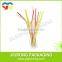 Disposable plastic printed straw with different colors