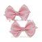 Hot-Sale lovely pink baby children hair bows hair accessories for girls