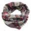 hot selling 2015 brand name tartan plaid oversize viscose fashion scarf, lady scarf