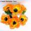 Cheap H30cm Orange Anemone Silk Flowers Bush