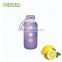 portable glass water bottle with colorful and high quality silicone sleeve wholesale