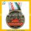 Cheap custom metal medal with ribbom and customer logo
