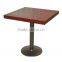 2014 hot sales restaurant table with chrome leg