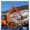 excavator grapple, log grapple, wood grapple for excavator low price