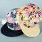 Floral Hawaiian Floral Baseball Cap Flat Brim HipHop Visor Snapback Hat,Custom Floral 6 Panel Snapback Hats