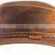 Top COWBOY Suede Cowhide Leather TOPPER "Steampunk" COWBOY HAT