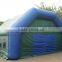 large size blue green inflatable garage tent