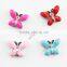 Zinc Alloy Pink Butterfly Crystal Spacer Charm Beads