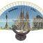 Fancy color paper custom bamboo hand fan