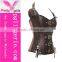 Black Faux Leather waist slimming corset and overbust corset