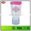 Eco-friendly 400 ml Insulated double wall plastic beer cup with lid