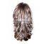 Manufacturer supply hot sale romamce curl fiber curly synthetic lace wig