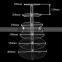 6 tier acrylic wedding cake stand clear round Cupcake Stand plexiglass cake display rack assembled