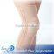 Spandex knitting knee support with spiral stays and silicone pad