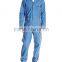 OEM 65% 00pyester 35% cotton anti crinkle blue mechanic long sleeve Coverall high quality uniform