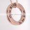 Custom size engraved circle pendant meaning design