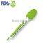 Stainless steel handle silicone tongs for bbq