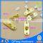 decorative combination lock light gold metal clasp locks