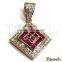 Turquoise Diamond Pendants, Diamond Gold Pendants, Diamond Jewelry