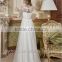 Custom Made Plus Size Maternity Wedding Dresses With Half Sleeve Empire Crystal Beaded Sash Lace Applique Bridal Gowns ML066