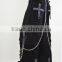 Baggy bondage gothic cyber jeans chain rave shorts fetish pants (ROCK016)