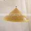 Vintage Fancy Indoor Decorative Hat Shaped Chandelier Bamboo Hand Woven Pendant Lights/Lamps