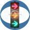 Road safety arrow traffic sign lights