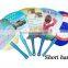 Custom advertising PVC/PP plastic fan