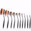 2016 Factory Offer WholeSale OEM New Fashion Girls Tops 10 Oval Make up brush Set Cosmetic Toothbrush Makeup Brush