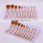 Best Selling 10Pcs Toothbrush Professional Cosmetics Oval Makeup Brush