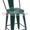 steel bar stool with backrest,height seat-from manufactory