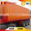 3 axle container tipping trailer, box stake semi trailer