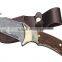 DAMASCUS STEEL FULL TANG HUNTING KNIFE