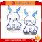 multifunctional cute QQ penguin shaped stainless steel sticky hanger hooks 2pcs set