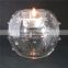 Mercury round glass tealight candle holder made in China