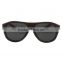 Brown Bamboo Frame Colored Lenses Wood Sunglasses