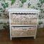 hot sale modern style white wooden cabinet with 2 drawer