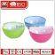 Durable plastic round multi size soup mixing fish fruit sugar baby bowl