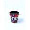 Digital Printed Waste Bin Faux Leather Open Top Trash Can For Kitchen