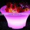 2016 hot sale factory outlet led ice bucket with infrared remote control