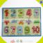 wholesale colorful baby wooden letters puzzle toy top A-Z wooden letters puzzle toy educational kids jigsaw W14B024