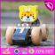 2017 New design tiger shape kids toy wooden cars W04A334