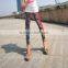 Fashion summer autumn Slim Cool Trousers Women Colorful Leopard Print Leggings Lady sexy Pants Silk Capris Full Length