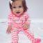 Wholesale baby clothes clothing set pink long sleeve romper for spring