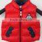Kids Red and Yellow Down Ski Waistcoat for Winter