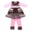 Kids 3pcs Baby Girls Boutique Clothing Set Cotton Turkey pattern children Thanksgiving Outfits