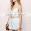Elegant lace ruffle custom ladies crop top wholesale women tops