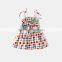 Sleeveless kid girl dress girl boutique dress